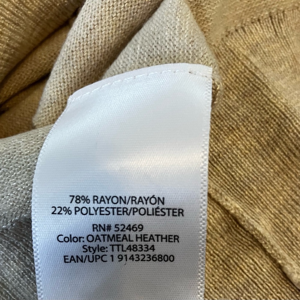 XXL Cardigan Bundle (2)-Old Navy Pink & Time&Tru Tan Knit Sweaters-Plus Size 2X - Picture 11 of 12